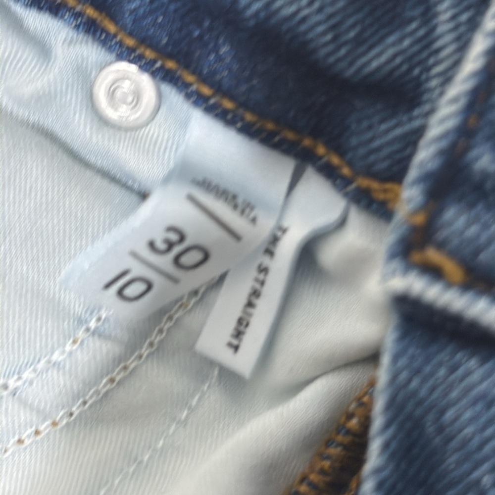 LOFT 30/10 Women's The Straight Blue Jeans - Picture 10 of 11